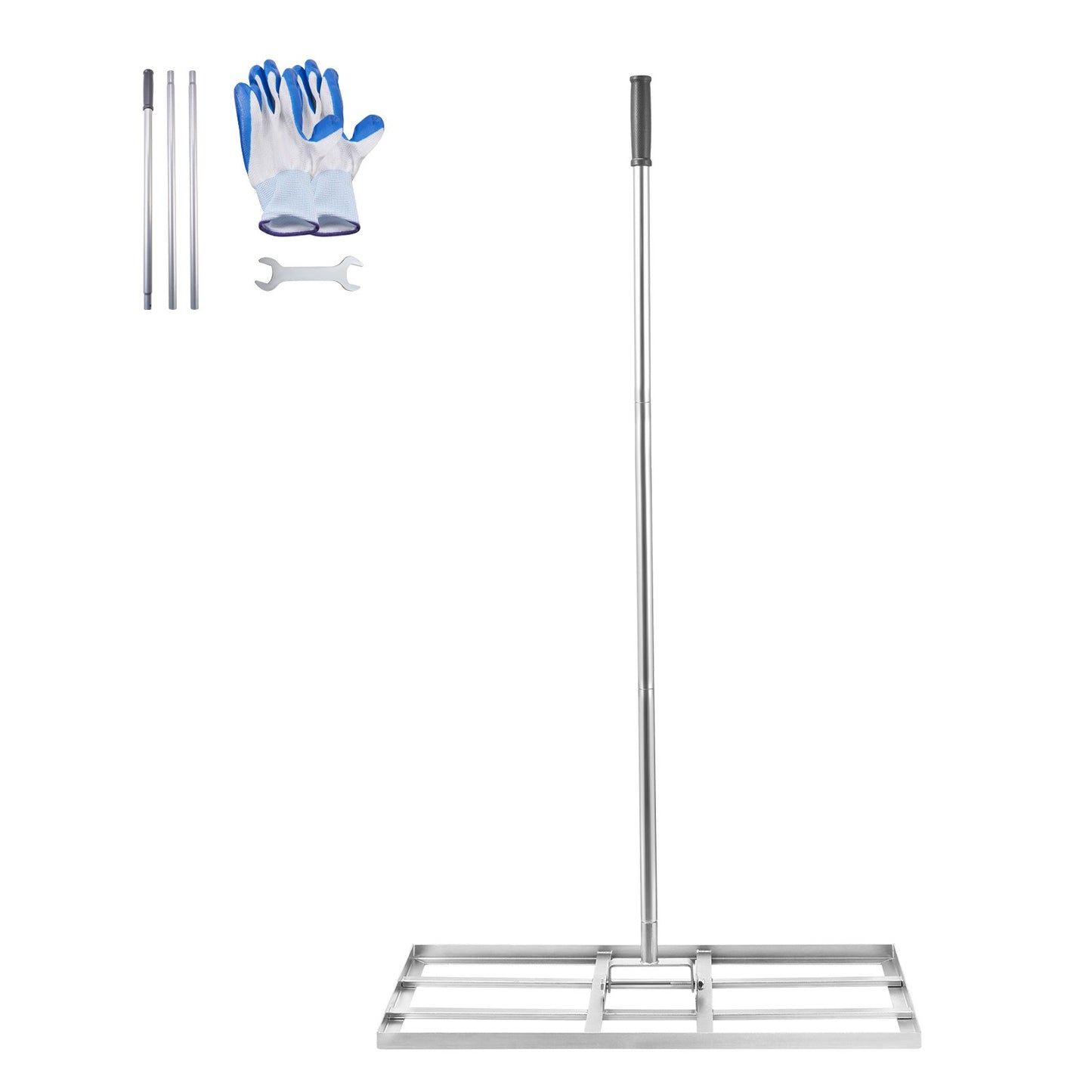 14x30 tum Gräsutjämningsrake 78 i justerbart handtag för Yard Golf Court
