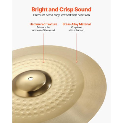 Cymbalpaket 4 delar Cymbaler Trumset 10 14 16 20 tum Cymbaler för trummor