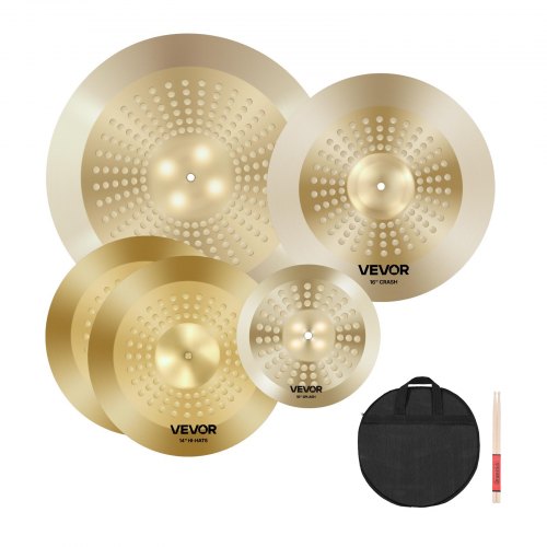 Cymbalpaket 4 delar Cymbaler Trumset 10 14 16 20 tum Cymbaler för trummor