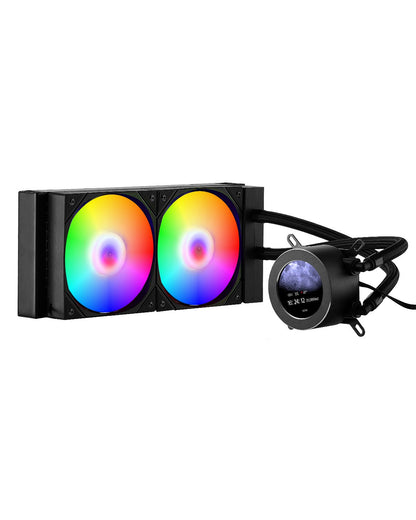 CPU Liquid Cooler AIO CPU Water Cooler with ARGB Light and 120mm PWN Fans
