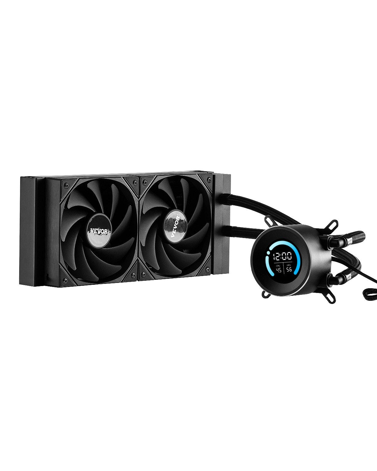 CPU Liquid Cooler AIO CPU Water Cooler with 120mm PWN Fans for Intel AMD