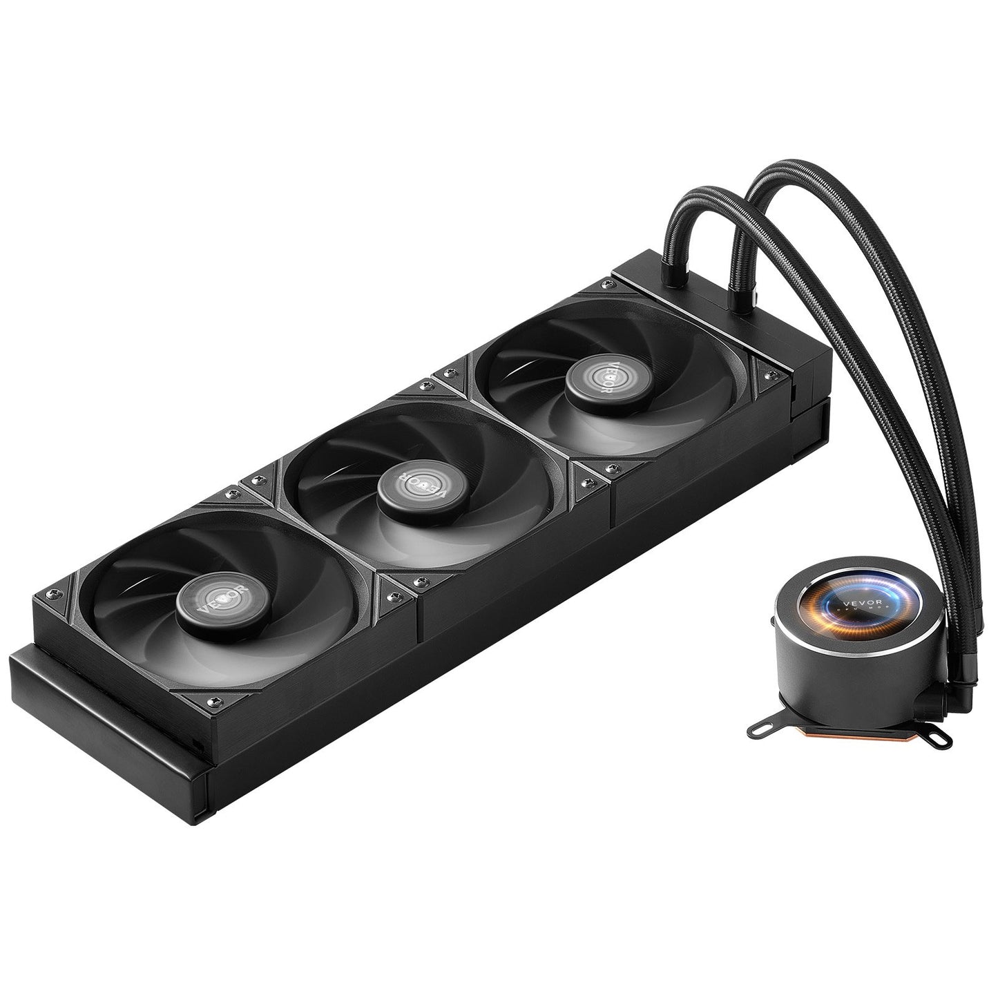 CPU Liquid Cooler AIO CPU Water Cooler with 3 PWN Fans (120mm) Intel AMD