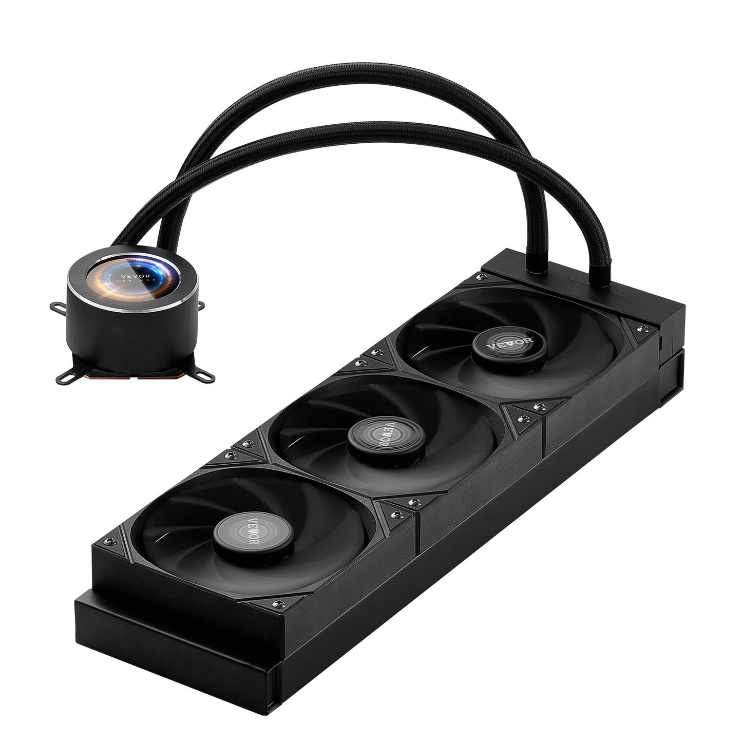 CPU Liquid Cooler AIO CPU Water Cooler with 3 PWN Fans (120mm) Intel AMD