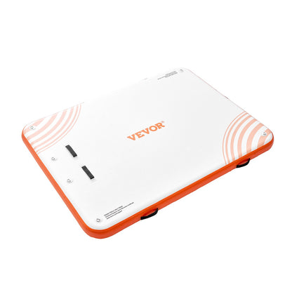 Inflatable Floating Dock, 6 x 5FT Inflatable Docking Platform, Non-Slip Water Floating Dock Mat with Portable Carry Bag and Detachable Ladder, Floating Platform Island Raft for Pool Beach Ocean