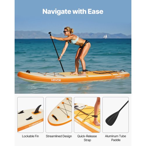 Uppblåsbar Stand Up Paddle Board 3,53 m Sup Surfbräda med Paddeltillbehör