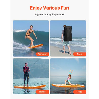 Uppblåsbar Stand Up Paddle Board 3,53 m Sup Surfbräda med Paddeltillbehör