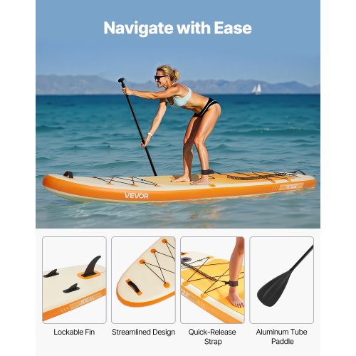 Uppblåsbar Stand Up Paddle Board 3,35 m Sup Surfbräda med Paddeltillbehör