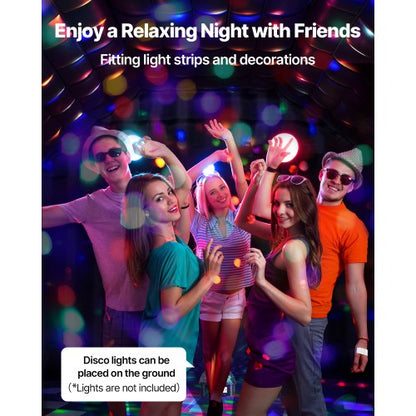 Portable Inflatable Nightclub Tent with Blower 19.7x16.4x12 feet for Party | EU