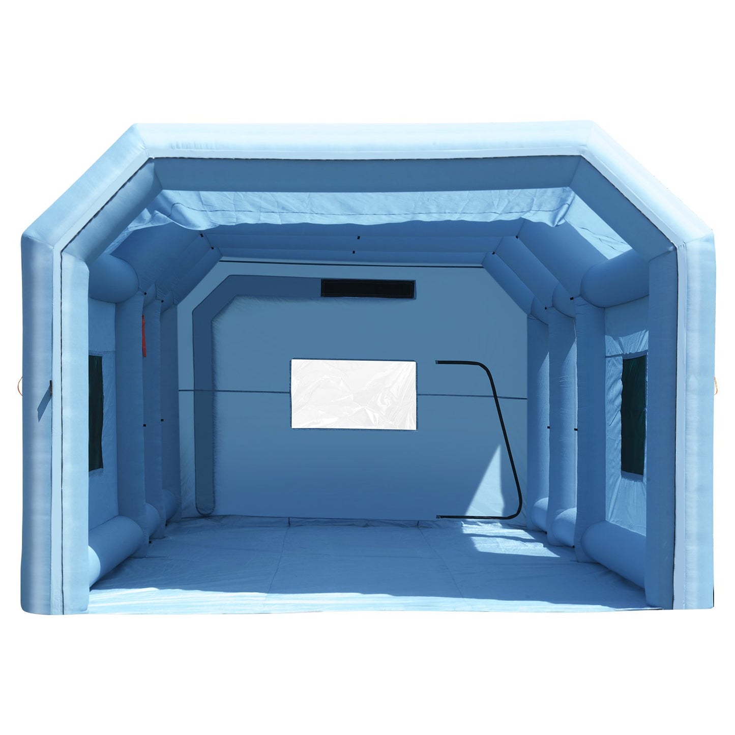 Uppblåsbar lackbox, 27,9 x 15,7 x 10,8 fot uppblåsbar sprutbox, med 950W+750W kraftfulla blåsar och luftfiltersystem, bärbar billackbox för liten lastbil, stor motorcykel, medelstor S