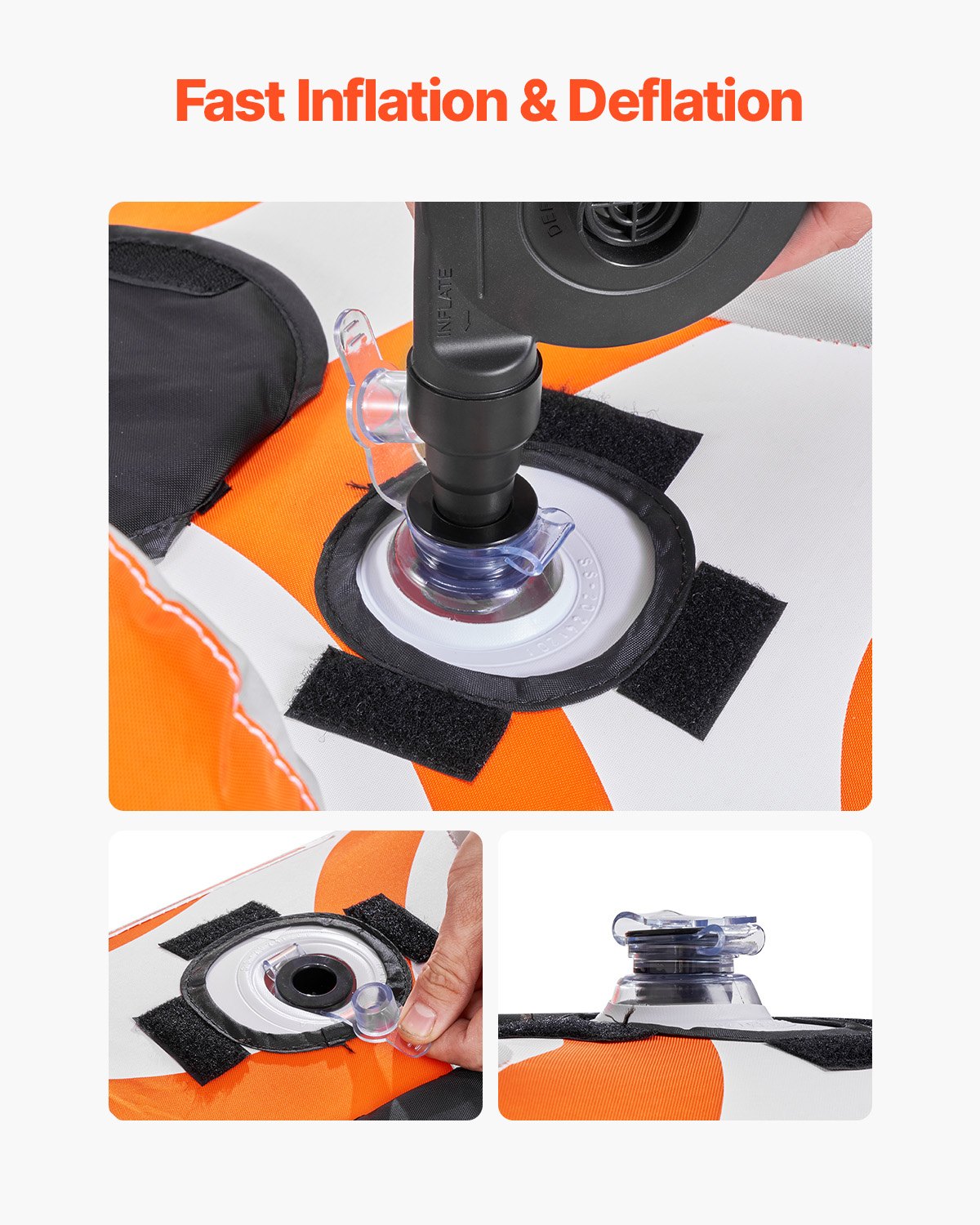 Bogserbara rör för båtliv 2-personers uppblåsbar båt bogserbar med 2 sittbrunn