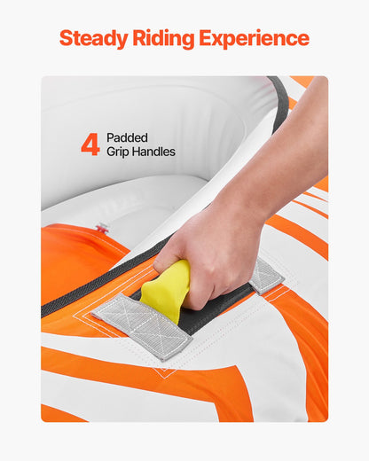 Bogserbara rör för båtliv 2-personers uppblåsbar båt bogserbar med 2 sittbrunn