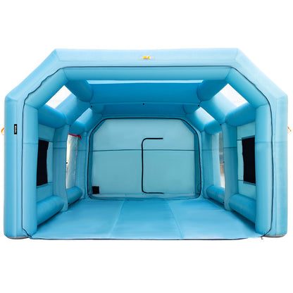 Portable Inflatable Paint Booth, 20x10x8.2ft Inflatable Spray Booth, Car Paint Tent with Air Filter System and 2 Blowers, Upgraded Blow-up Spray Booth Tent, Car Paint Workstation, Motorcycle Garage
