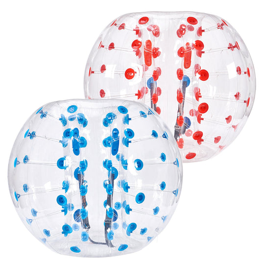 Inflatable Bumper Balls 2-Pack, 5FT/1.5M Body Sumo Zorb Balls for Teens and Adults, 0.8mm Thick PVC Human Hamster Bubble Balls for Outdoor Team Play, Bumper Bopper Toys for Garden, Yard, Park