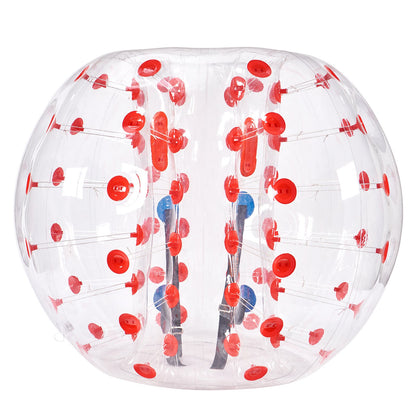 Uppblåsbar Bumper Ball 1-pack, 5FT/1,5 M Body Sumo Zorb Balls för tonåringar och vuxna, 0,8 mm tjocka PVC-bubblebollar för mänsklig hamster för utomhusspel för lagspel, Bumper Bopper-leksaker för trädgård, trädgård, park