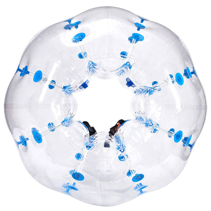 Uppblåsbar Bumper Ball 1-pack, 5FT/1,5 M Body Sumo Zorb Balls för tonåringar och vuxna, 0,8 mm tjocka PVC-bubblebollar för mänsklig hamster för utomhusspel för lagspel, Bumper Bopper-leksaker för trädgård, trädgård, park