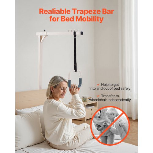 Trapeze bar for bed mobility 110 kg capacity freestanding trapeze bar | EU