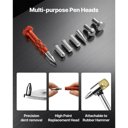 Buckla Kit Bilskärm Skador Reparationsverktyg Platt Stång Bil Buckla Borttagning |  EU