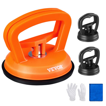 Dent Removal Kit, 3-pack sugkoppar, Dent Puller Handtagslyftare med handskar och trasa, lackfri bil bucklaborttagningsmedel för bilbucklor, glas, kakel, spegellyft och flyttning