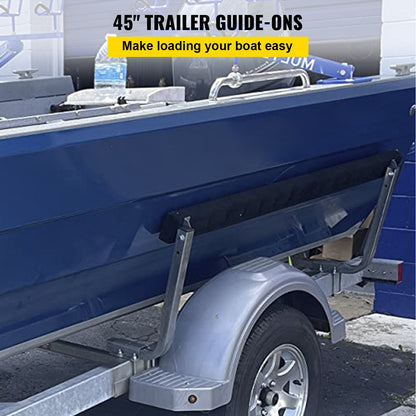 Boat Trailer Guide-on 45" π-form Trailer Guide på m/matta vadderade brädor