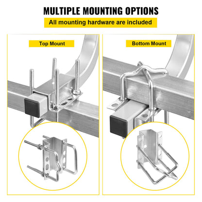 Boat Trailer Guide on, 24\", One Pair Trailer Pontoon Bunk Board Guide-ons, stål Trailer Guider, kompletta monteringstillbehör ingår, för skidbåt, fiskebåt eller segelbåt trailer