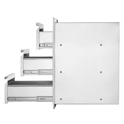 201 rostfritt stål låda med trippel åtkomst Utekök BBQ Island 19" W x 26" H