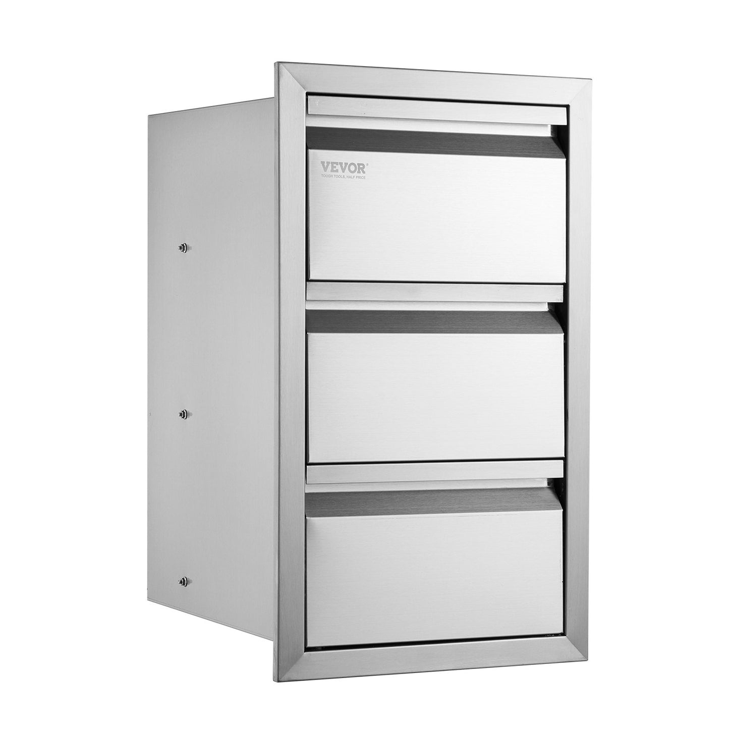 201 rostfritt stål låda med trippel åtkomst Utekök BBQ Island 19" W x 26" H