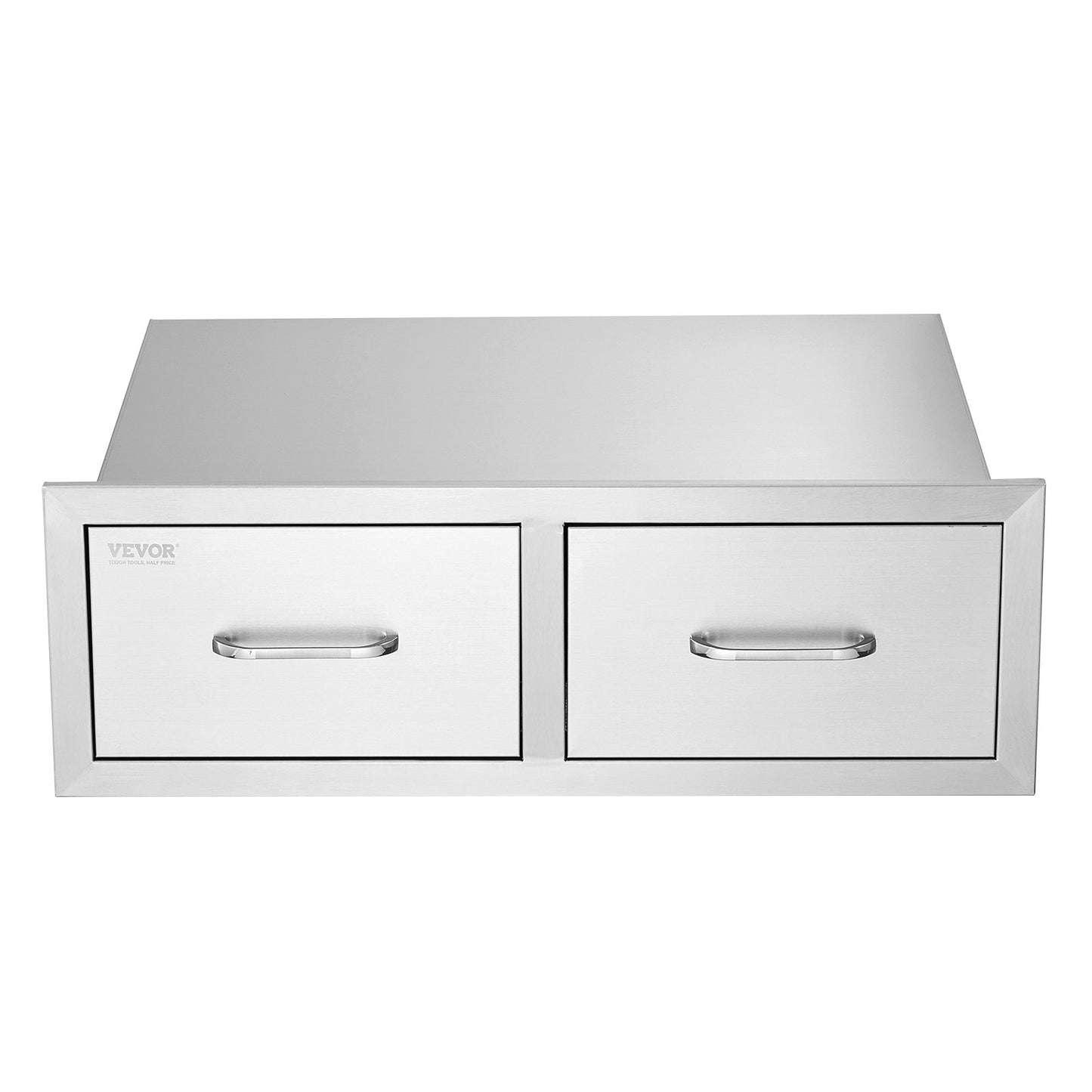 Cranks 75*25 cm grill box double horizontal drawers Durable with storage cabinet