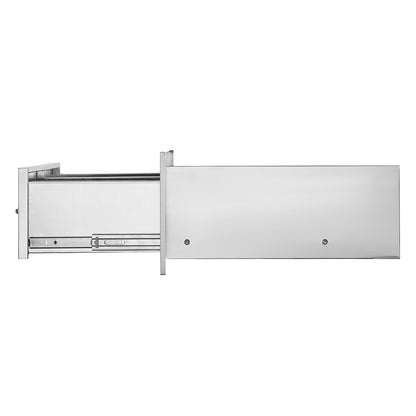Cranks 75*25 cm grill box double horizontal drawers Durable with storage cabinet