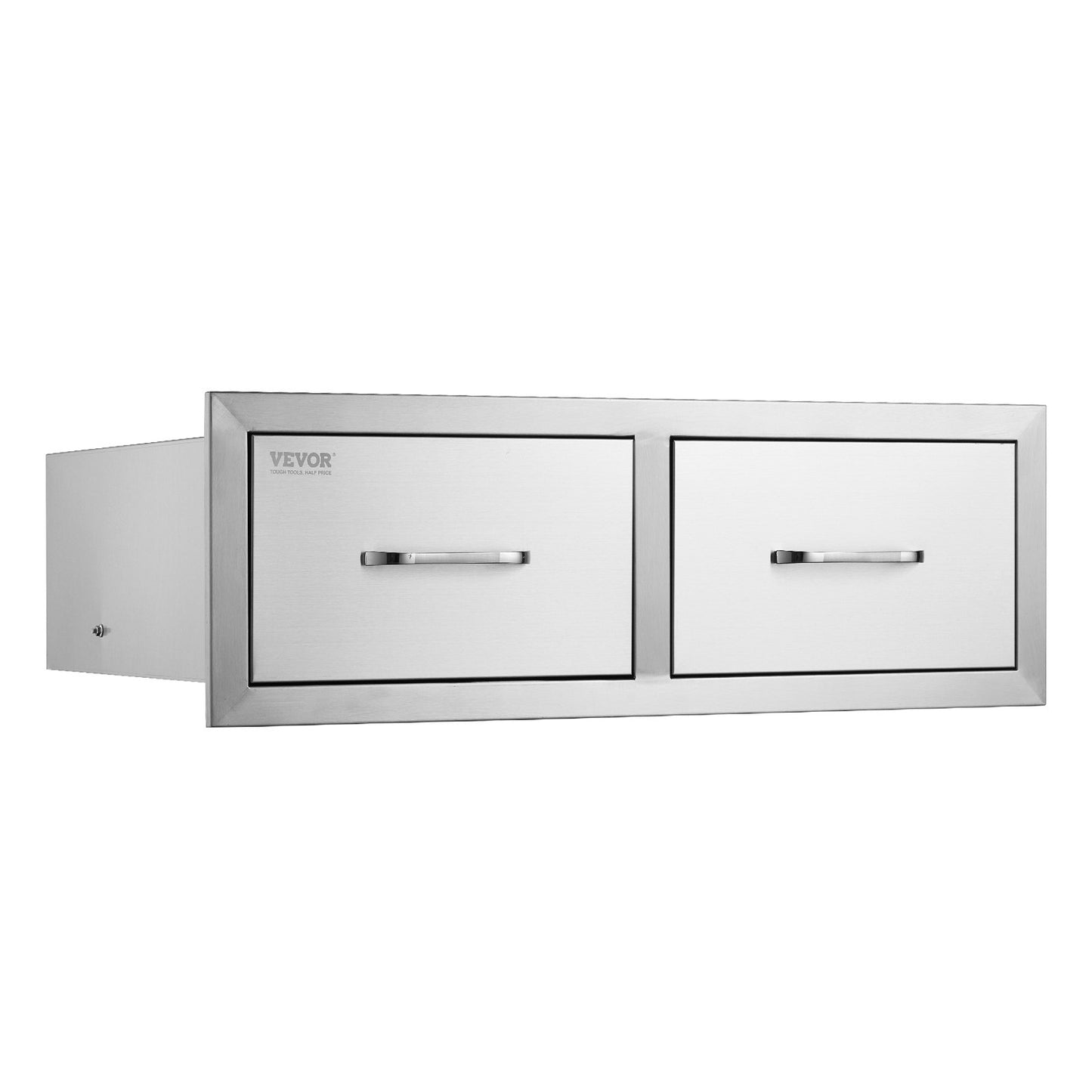Cranks 75*25 cm grill box double horizontal drawers Durable with storage cabinet