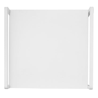 Mini Fridge Stand with Storage 176 lbs White Mini Fridge Table 2 Drawers