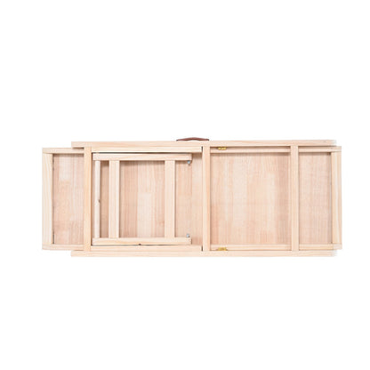Dog Ramp, Foldable Pet Ramp for Bed, Adjustable Dog Ramp for Small, Large, Old Dogs and Cats, Wooden Pet Ramp with 41.3" Long Ramp, Adjustable from 13.77" to 25.59", Suitable for Sofa, Couch, Car