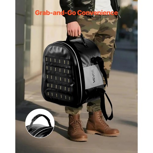 Motorcykel Baksätesväska, 28 L Motorcykel Baksätesväska med Vattentätt Tyg, Utomhussport Motorcykel Bagageförvaring Bagageväska med Fickor och Justerbart Spänne, Universal Passform Bakre Räcken, Svart |  EU