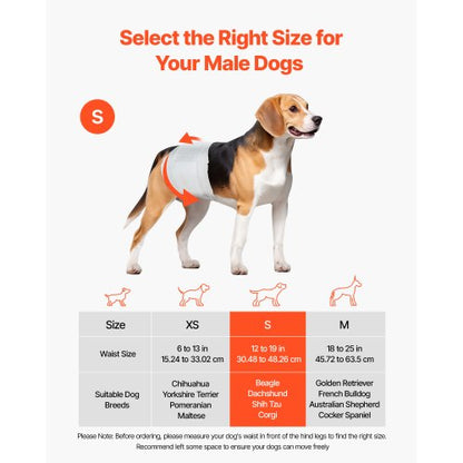 Disposable diapers for male dogs Super absorbent diapers for male dogs S 144 pcs