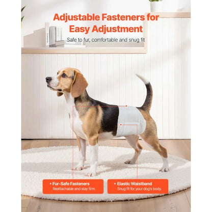 Disposable diapers for male dogs Super absorbent diapers for male dogs S 144 pcs