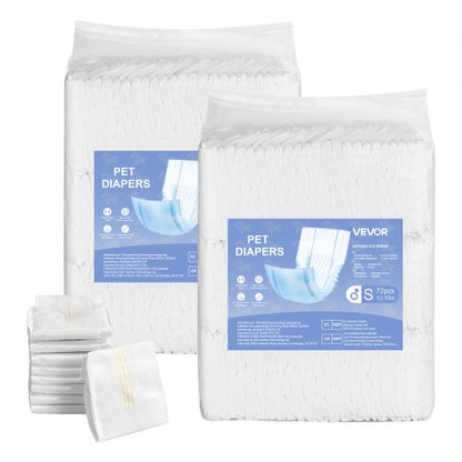 Disposable diapers for male dogs Super absorbent diapers for male dogs S 144 pcs