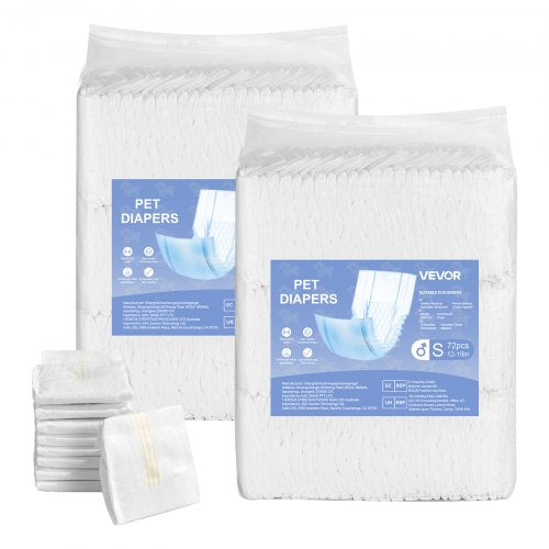Disposable diapers for male dogs Super absorbent diapers for male dogs S 144 pcs