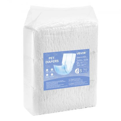 Disposable diapers for male dogs Super absorbent diapers for male dogs S 144 pcs