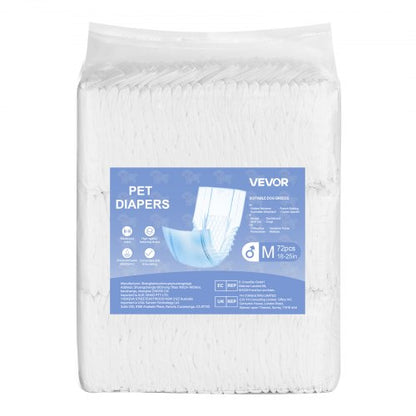 Engångsblöjor för hanhundar Superabsorberande blöjor för hanhundar M 144 st