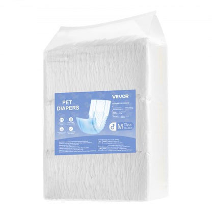 Engångsblöjor för hanhundar Superabsorberande blöjor för hanhundar M 144 st