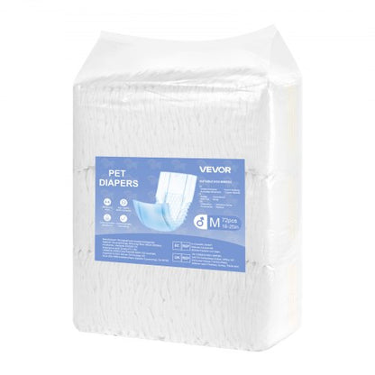 Engångsblöjor för hanhundar Superabsorberande blöjor för hanhundar M 144 st