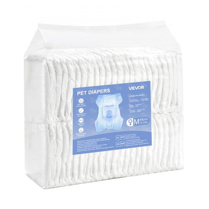 Engångsblöjor för hundar Superabsorberande blöjor för tikhundar M storlek 96 st