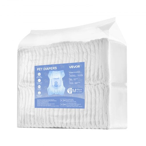 Engångsblöjor för hundar Superabsorberande blöjor för tikhundar M storlek 96 st
