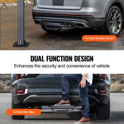 Hitch Step för 2" mottagare Universal Trailer Bogsering Bakre stötfångare Stål