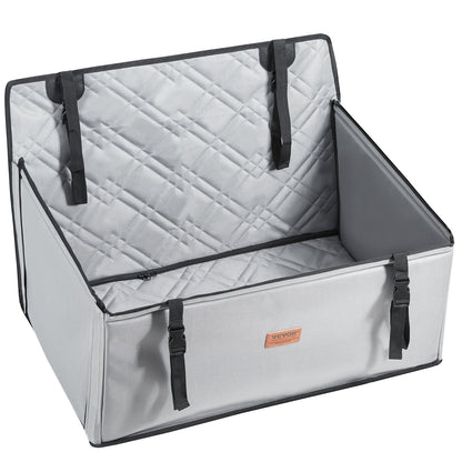 Dog Booster Car Seat Pet Car Seat för SML Dogs upp till 48,5 lbs Grå