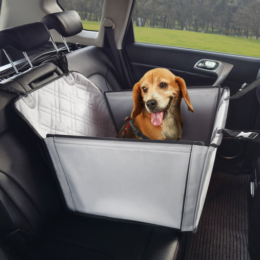 Dog Booster Car Seat Pet Car Seat för SML Hundar upp till 40 lbs Grå