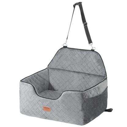 Dog Booster Car Seat Pet Car Seat för medelstor hund upp till 55 lbs Grå