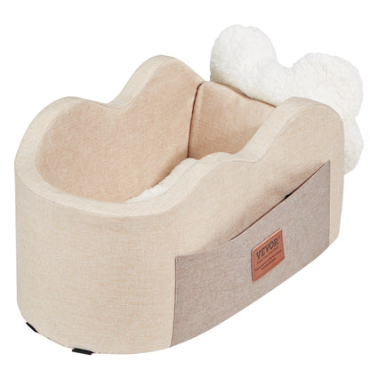 Center Console Dog Car Seat Hund Booster Car Seat för liten hund 8 lbs
