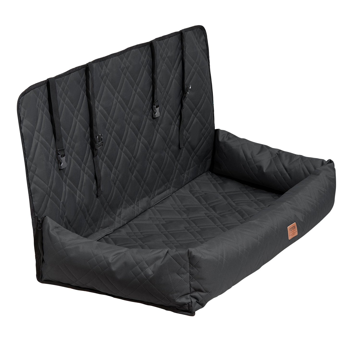 Dog Booster Car Seat Pet Car Seat för medelstor hund upp till 100 lbs svart