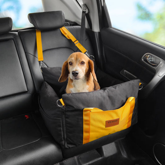 Dog Booster Car Seat Pet Car Seat för liten hund upp till 25lbs Svart