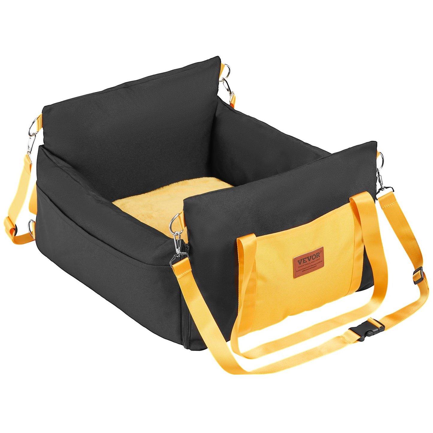 Dog Booster Car Seat Pet Car Seat för liten hund upp till 25lbs Svart
